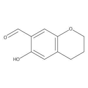 6-Hydroxy-3,4-dihydrobenzopyran-7-carboxaldehyde结构式