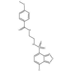 N-(2-{[(7-chloro-2,1,3-benzoxadiazol-4-yl)sulfonyl]amino}ethyl)-4-methoxybenzamide Structure