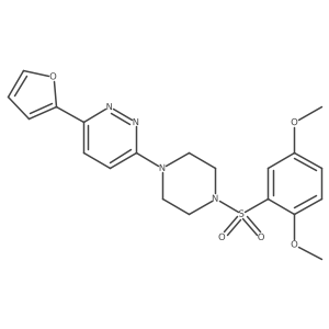 3-(4-((2,5-Dimethoxyphenyl)sulfonyl)piperazin-1-yl)-6-(furan-2-yl)pyridazine Structure