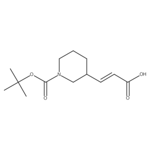 3-(1-(tert-Butoxycarbonyl)piperidin-3-yl)acrylic acid Structure
