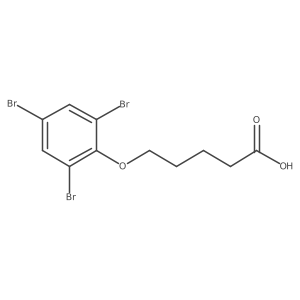 5-(2,4,6-Tribromophenoxy)pentanoic acid Structure