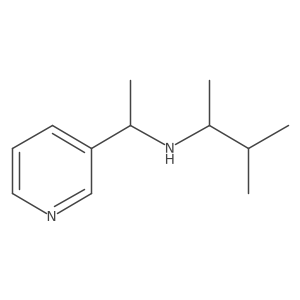 (3-Methylbutan-2-yl)[1-(pyridin-3-yl)ethyl]amine结构式
