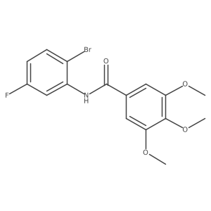 Benzamide, n-(2-bromo-5-fluorophenyl)-3,4,5-trimethoxy- Structure