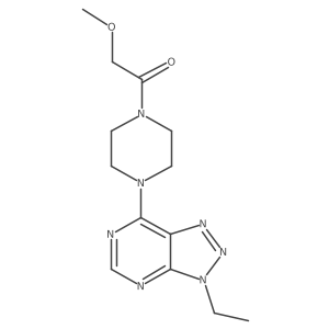 1-(4-{3-ethyl-3H-[1,2,3]triazolo[4,5-d]pyrimidin-7-yl}piperazin-1-yl)-2-methoxyethan-1-one Structure