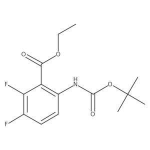 Ethyl 6-((tert-butoxycarbonyl)amino)-2,3-difluorobenzoate Structure
