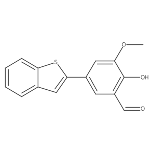 5-Benzo[b]thien-2-yl-2-hydroxy-3-methoxybenzaldehyde Structure