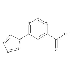 6-(1H-imidazol-1-yl)pyrimidine-4-carboxylic acid结构式