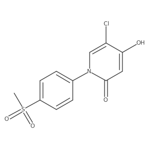 5-Chloro-4-hydroxy-1-(4-methylsulfonylphenyl)pyridin-2-one Structure