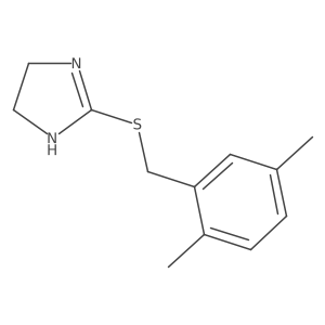 2-{[(2,5-dimethylphenyl)methyl]sulfanyl}-4,5-dihydro-1H-imidazole结构式