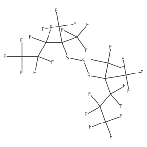 Bis[heptafluoro-1,1-bis(trifluoromethyl)butyl] trisulfide Structure