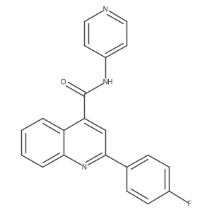 2-(4-fluorophenyl)-N-(pyridin-4-yl)quinoline-4-carboxamide Structure