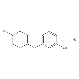 3-((4-Aminopiperidin-1-yl)methyl)phenol hydrochloride Structure