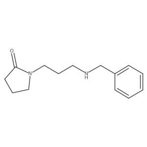 1-[3-(Benzylamino)propyl]pyrrolidin-2-one Structure