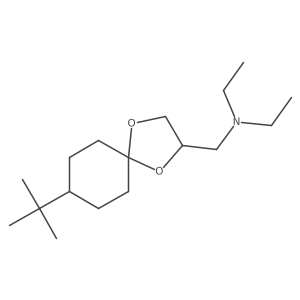 8-(1,1-Dimethylethyl)-N,N-diethyl-1,4-dioxaspiro[4.5]decane-2-methanamine结构式