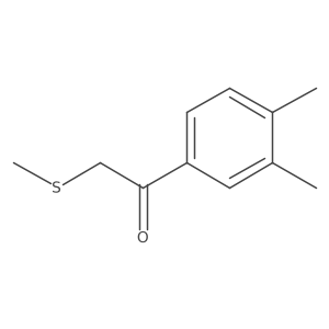 1-(3,4-Dimethylphenyl)-2-(methylsulfanyl)ethan-1-one结构式