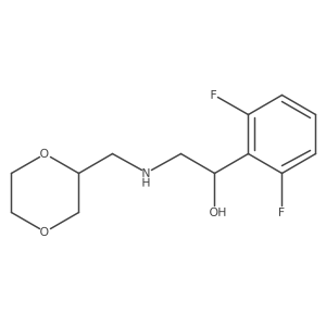 I+/--[[(1,4-Dioxan-2-ylmethyl)amino]methyl]-2,6-difluorobenzenemethanol Structure