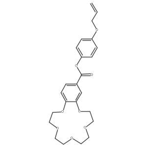 4-(2-Propen-1-yloxy)phenyl 2,3,5,6,8,9,11,12-octahydro-1,4,7,10,13-benzopentaoxacyclopentadecin-15-carboxylate结构式