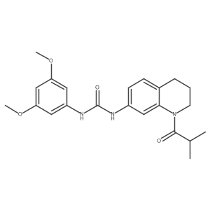 1-(3,5-Dimethoxyphenyl)-3-(1-isobutyryl-1,2,3,4-tetrahydroquinolin-7-yl)urea Structure