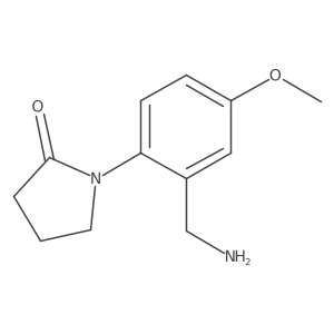 1-[2-(Aminomethyl)-4-methoxyphenyl]pyrrolidin-2-one Structure