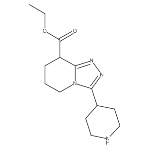 Ethyl 5,6,7,8-tetrahydro-3-(4-piperidinyl)-1,2,4-triazolo[4,3-a]pyridine-8-carboxylate Structure