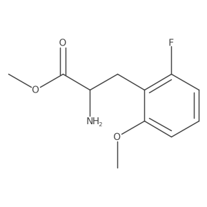 Methyl (S)-2-amino-3-(2-fluoro-6-methoxyphenyl)propanoate结构式