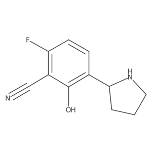 (S)-6-Fluoro-2-hydroxy-3-(pyrrolidin-2-yl)benzonitrile Structure
