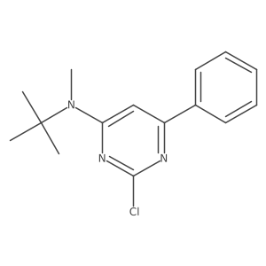 Tert-butyl-(2-chloro-6-phenyl-pyrimidin-4-yl)-(methyl)amine结构式