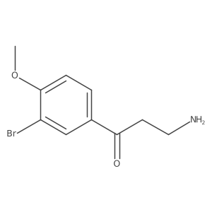 3-Amino-1-(3-bromo-4-methoxyphenyl)propan-1-one Structure