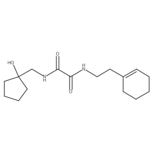 N1-(2-(cyclohex-1-en-1-yl)ethyl)-N2-((1-hydroxycyclopentyl)methyl)oxalamide Structure