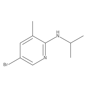 5-Bromo-N-isopropyl-3-methyl-2-pyridinamine Structure