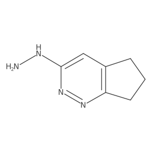 3-Hydrazinyl-6,7-dihydro-5H-cyclopenta[c]pyridazine结构式