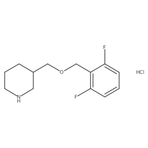 3-{[(2,6-Difluorobenzyl)oxy]methyl}piperidine hydrochloride Structure