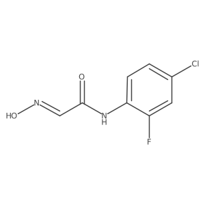 N-(4-chloro-2-fluorophenyl)-2-(N-hydroxyimino)acetamide结构式