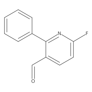 6-Fluoro-2-phenylpyridine-3-carbaldehyde Structure