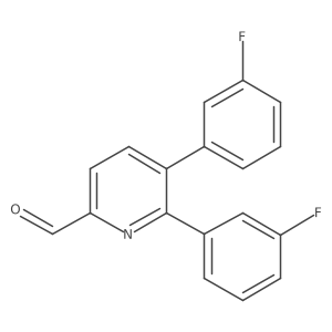 5,6-Bis(3-fluorophenyl)pyridine-2-carbaldehyde Structure