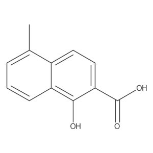 1-Hydroxy-5-methyl-2-naphthoic acid结构式