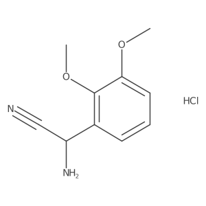 2-Amino-2-(2,3-dimethoxyphenyl)acetonitrile hydrochloride Structure