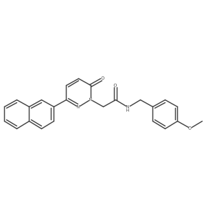 N-(4-methoxybenzyl)-2-(3-(naphthalen-2-yl)-6-oxopyridazin-1(6H)-yl)acetamide Structure