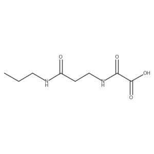 {[2-(Propylcarbamoyl)ethyl]carbamoyl}formic acid Structure