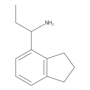 (R)-1-(2,3-Dihydro-1H-inden-4-yl)propan-1-amine结构式