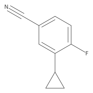 3-Cyclopropyl-4-fluorobenzonitrile Structure