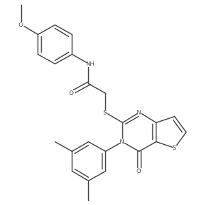 2-{[3-(3,5-dimethylphenyl)-4-oxo-3,4-dihydrothieno[3,2-d]pyrimidin-2-yl]sulfanyl}-N-(4-methoxyphenyl)acetamide Structure