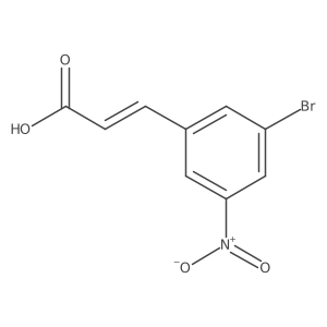 3-Bromo-5-nitrocinnamic acid结构式