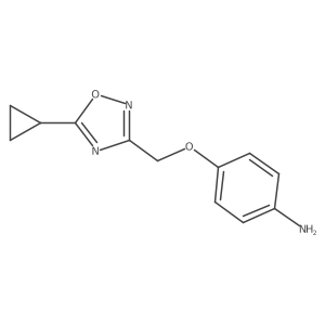 4-[(5-Cyclopropyl-1,2,4-oxadiazol-3-yl)methoxy]aniline Structure