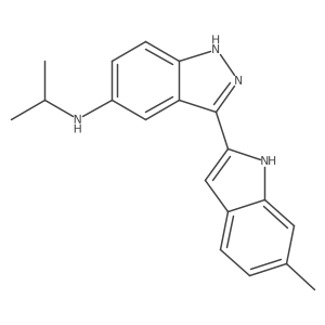 N-isopropyl-3-(6-methyl-1H-indol-2-yl)-1H-indazol-5-amine Structure