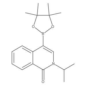 2-isopropyl-4-(4,4,5,5-tetramethyl-1,3,2-dioxaborolan-2-yl)isoquinolin-1(2H)-one Structure