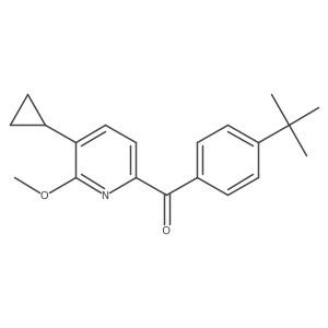 (4-(Tert-butyl)phenyl)(5-cyclopropyl-6-methoxypyridin-2-yl)methanone Structure