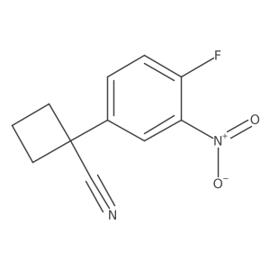 1-(4-Fluoro-3-nitrophenyl)cyclobutane-1-carbonitrile Structure