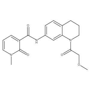 N-(1-(2-methoxyacetyl)-1,2,3,4-tetrahydroquinolin-7-yl)-1-methyl-2-oxo-1,2-dihydropyridine-3-carboxamide Structure