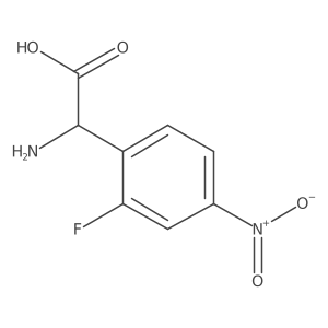 2-Amino-2-(2-fluoro-4-nitrophenyl)acetic acid Structure